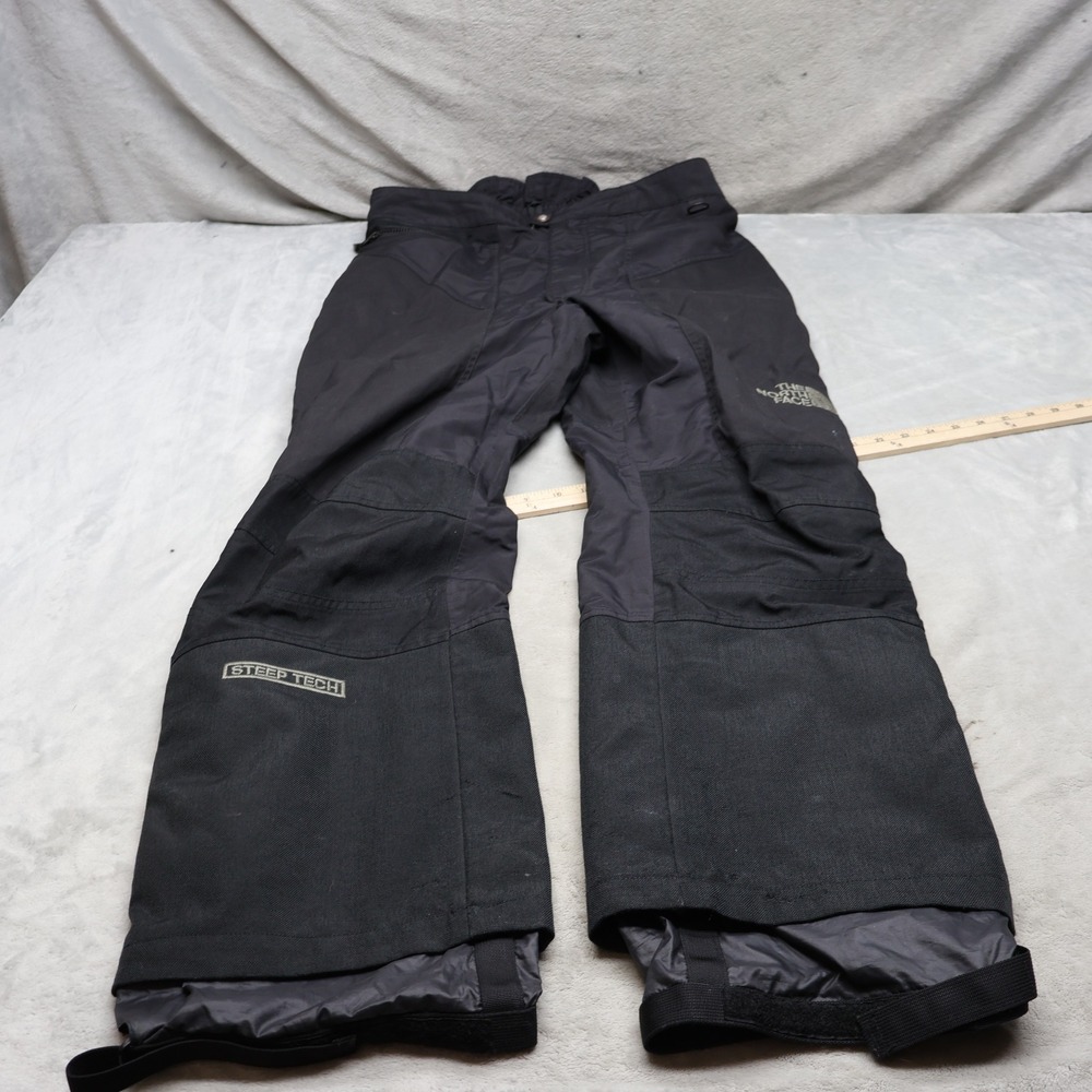 North Face Snow Pants Mens XL BLK Steep Tech Ultrex Ski Wind Rain Side Zip 35x31
